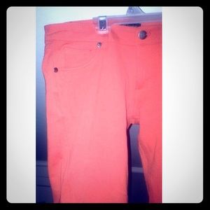 Salmon color jeggings