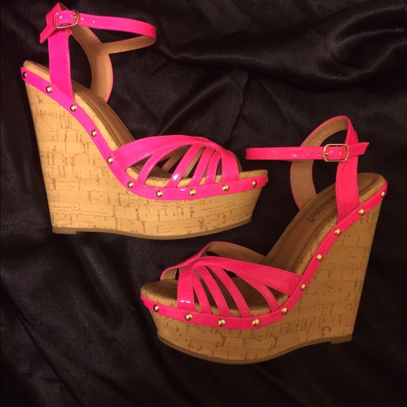 Hot pink heels