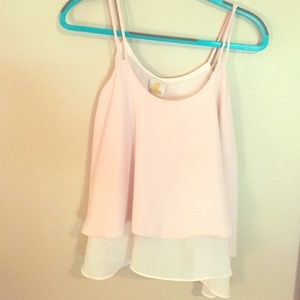 Double spaghetti strap tank