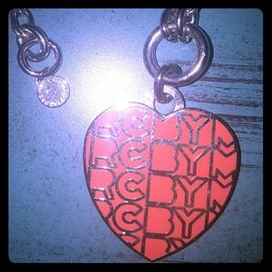 Long Marc by Marc Jacobs heart necklace