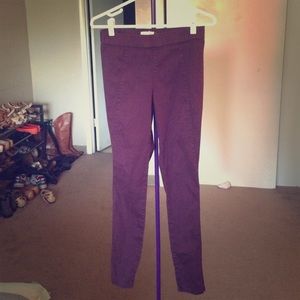 Urban Outfitters dark purple skinny jeans