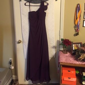 Beautiful eggplant formal dress
