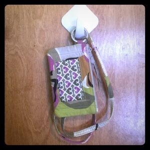 Vera Bradley portobello road Lanyard + Zip ID
