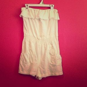 Derek Heart white sleeveless romper