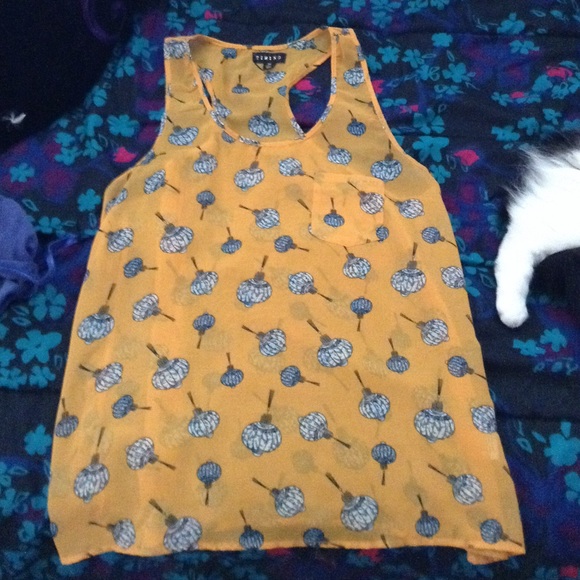 Beautiful mustard yellow tank top