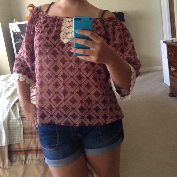 Off the shoulder bohemian top