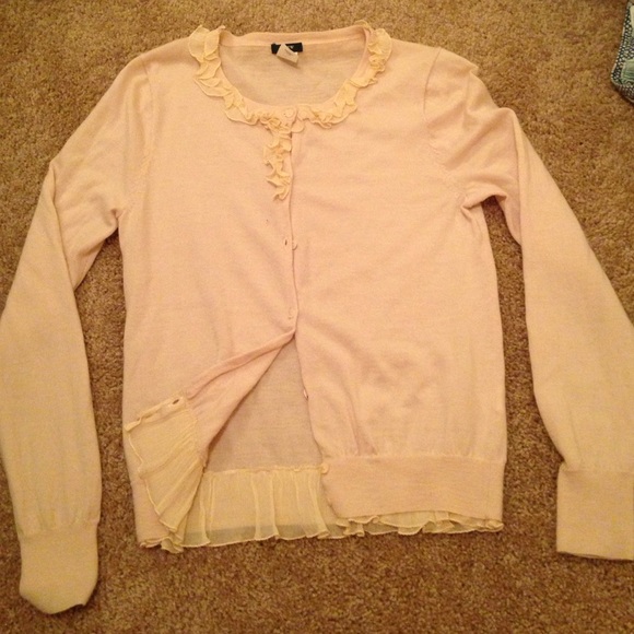Pale pink j crew sweater