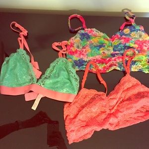 3 VS Lace Bralettes for under the price of 1!