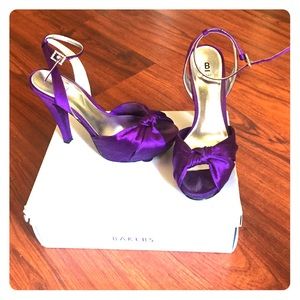 Purple heels.