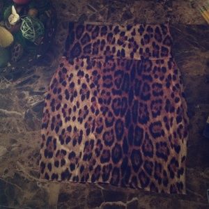 Cheetah print skirt
