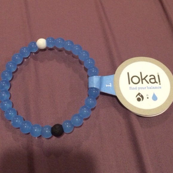 Large blue Lokai bracelet