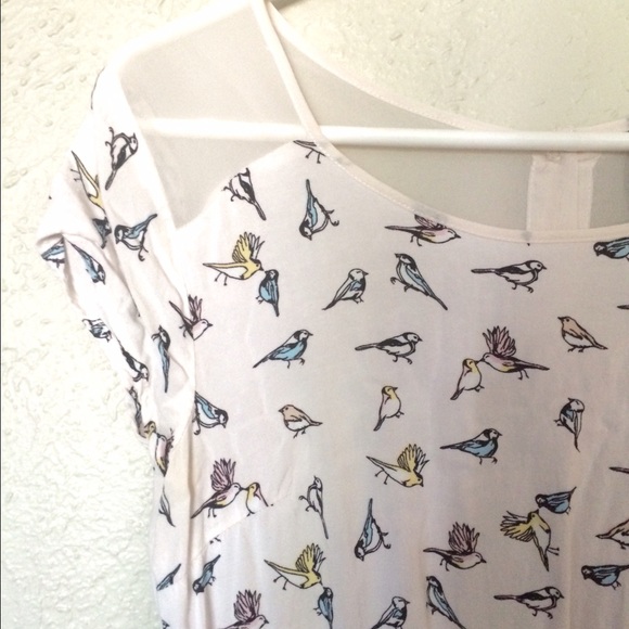 Bird Print Skater Dress - Picture 2 of 3