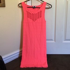 TRADE @ilovebebe89 Bebe neon pink dress