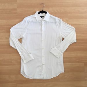 Banana Republic White Men's Dress Shirt M 15-15.5