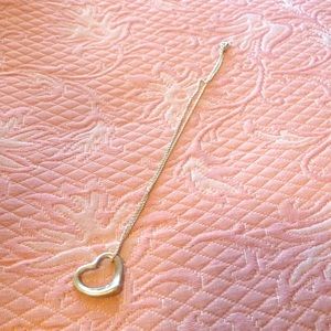 Tiffany and co heart charm necklace