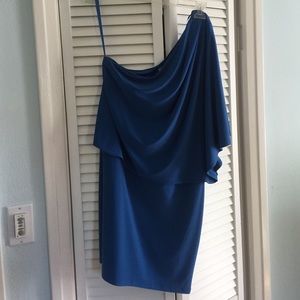 One shoulder Blue Jessica Simpson Dress