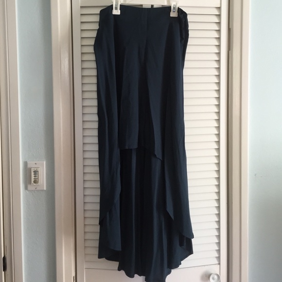 Dark Blue High low skirt