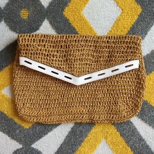 Rebecca Minkoff Straw Fold-over Clutch