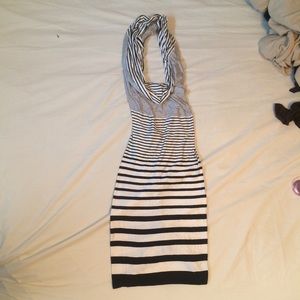 Bebe Striped Fitted Dress