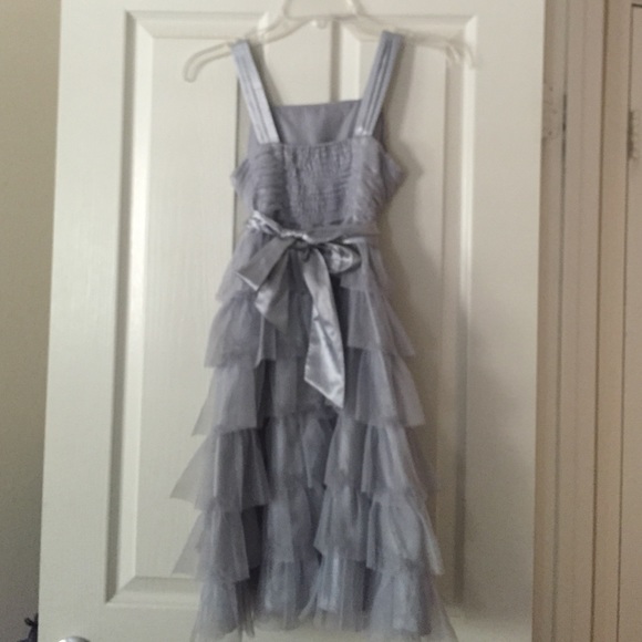 Silver grey girls formal dress - Picture 2 of 2