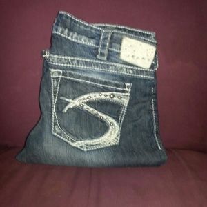 Silver jeans!! Offer up!!