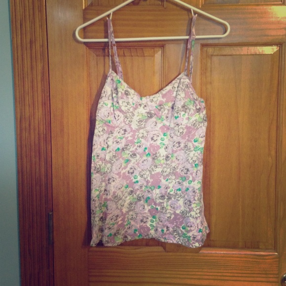 Purple floral tank