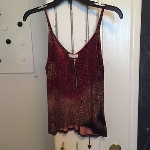UO pink zipper tank