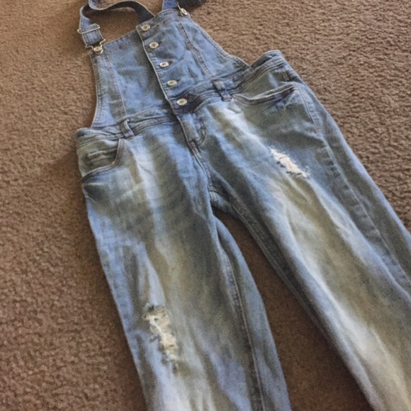 Denim overalls