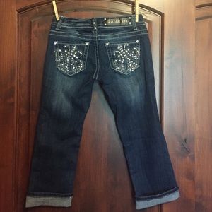 L.A Idol Capri embellished jeans