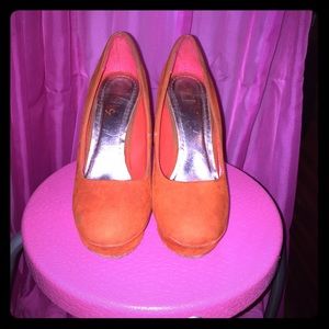 Orange heels