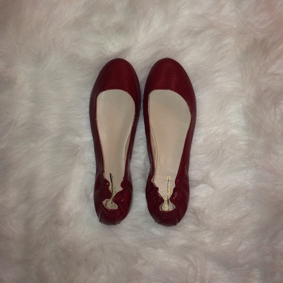 Red Leather Flats ❤️