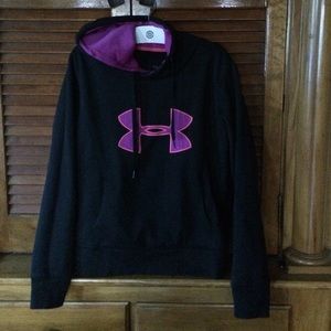 Black and purple under armour hoodie Clearance