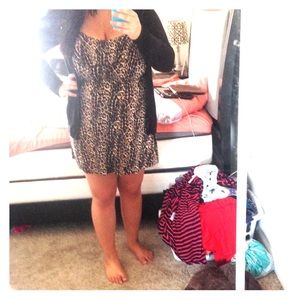 Cheetah Print Flouncy Top dress