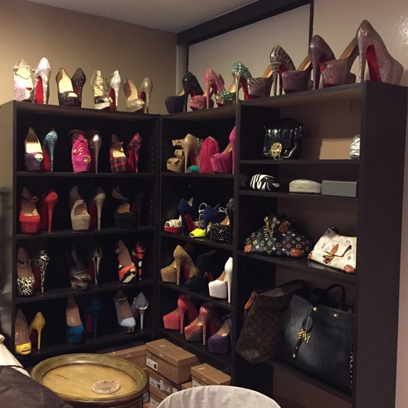 Not for sale - just posting my shoe closet