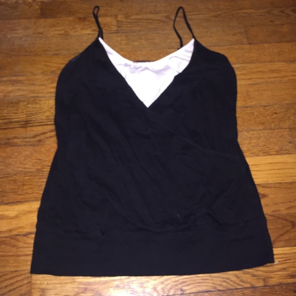 Black and white tank top