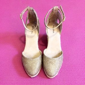 Merona Metallic Espadrille Wedges