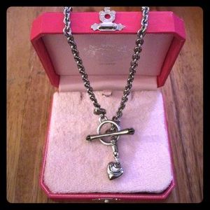 Juicy Couture heart charm necklace