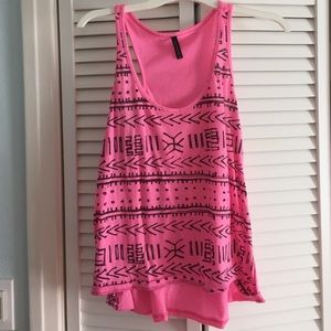 Pink tribal top