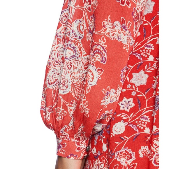 GIFTED🎉HP Free People blood orange dress - Picture 2 of 3