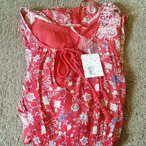 GIFTED🎉HP Free People blood orange dress - Picture 3 of 3