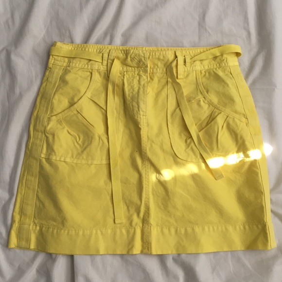 Jcrew Yellow Chino Skirt