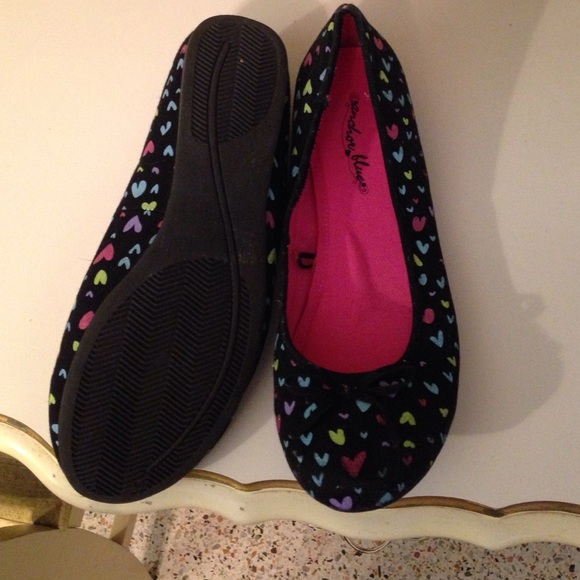 Black flats.
