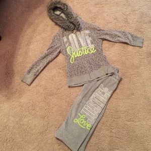 2 Piece Justice Sweat Suit