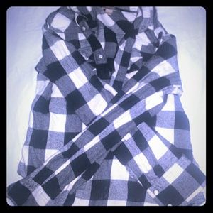 Black and white  flannel