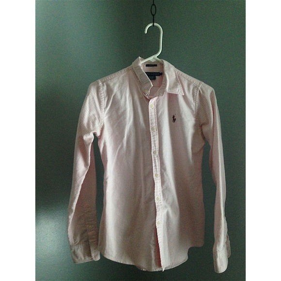 Ralph Lauren Pink Seersucker Button Down