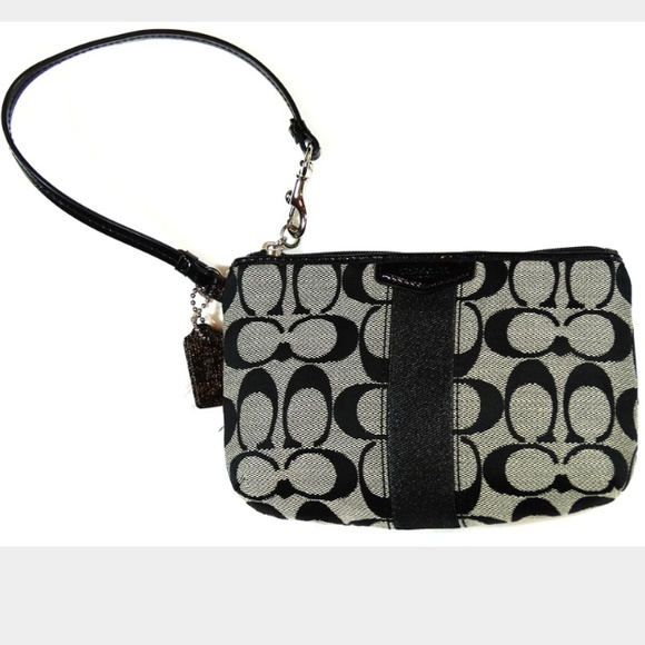 Coach Black Medium Wristlet