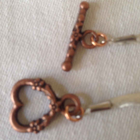 🎉HP🎉"Hearts Afire" Copper Pendant Necklace - Picture 3 of 3