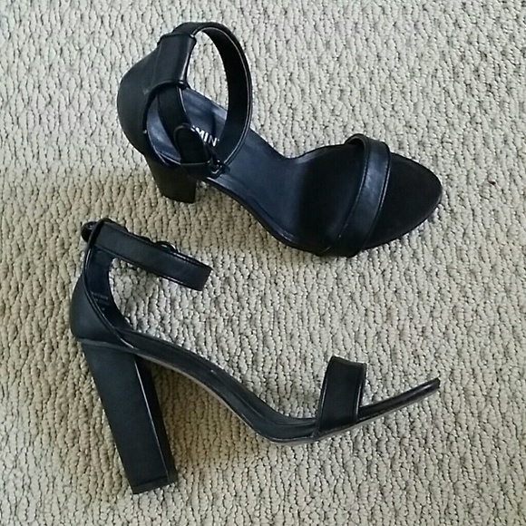 Black Strap Heels