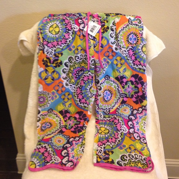 NWT VERA BRADLEY CROPPED CAPRIS PJ
