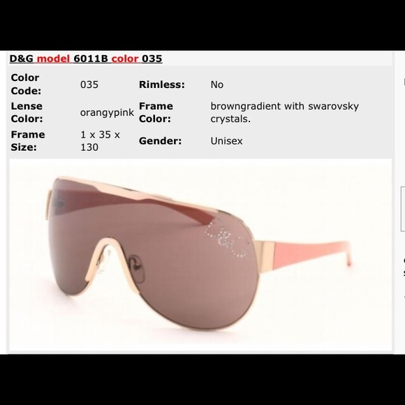 Authentic D&G Sunglasses